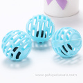 single color hollow plastic bell ball cat toys